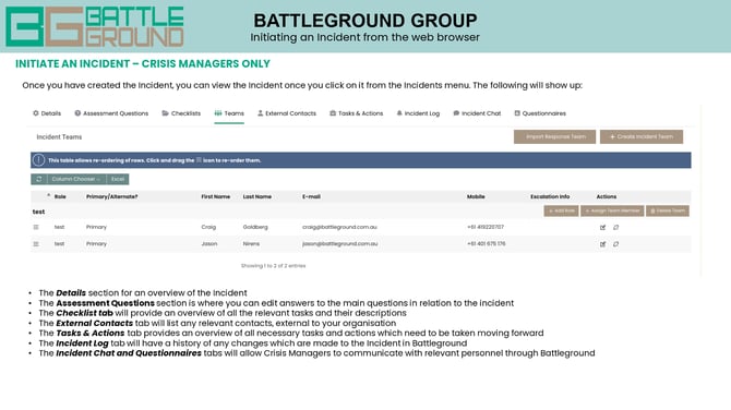 Initiating an Incident from the web browser_3