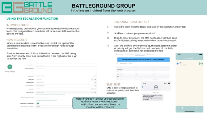 Initiating an Incident from the web browser_4